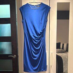Mexx Blue Draped Midi Dress